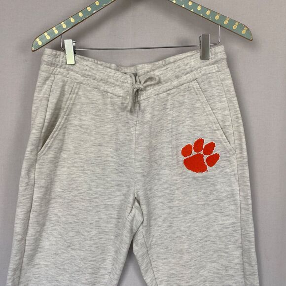 Clemson Tigers Sweatpants Mens Small Gray Embroidered Logo Pants 30x28 - Picture 3 of 13